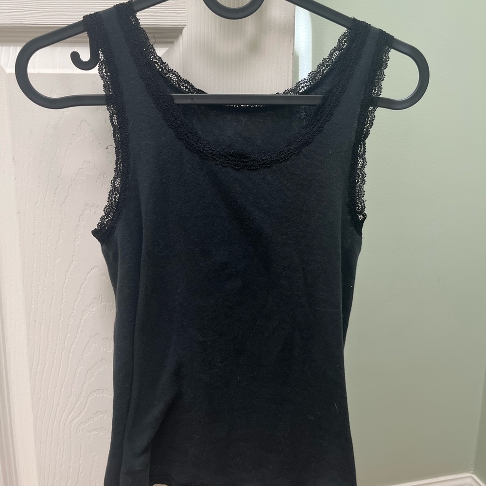 Brandy Melville black Lace Tank Top